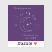Personalized Celestial Moon & Stars Laptop Sticker (Blatt)