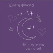 Personalized Celestial Moon & Stars Laptop Sticker (Vorderseite)