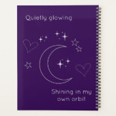Personalized Celestial Planner Notebook Planer (Rückseite)