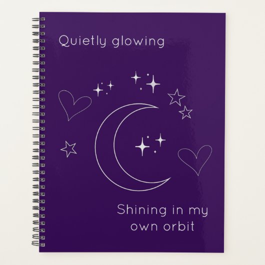 Personalized Celestial Planner Notebook Planer (Vorderseite)