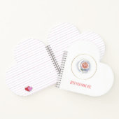 Personalized Celestial Rose Heart Spiral Notebook Notizblock (Innenseite)