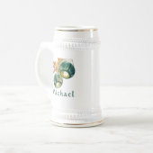 Personalized Celtic Lanterns Irish Beer Stein Bierglas (Vorderseite Links)