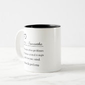 Personalized CFO Definition Zweifarbige Tasse (Vorderseite Links)