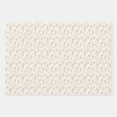 Personalized Champagne Beige Elegant Wedding  Geschenkpapier Set (Vorderseite 2)