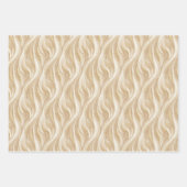 Personalized Champagne Beige Elegant Wedding  Geschenkpapier Set (Vorderseite)