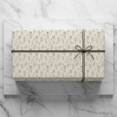 Personalized Champagne Beige Elegant Wedding  Geschenkpapier Set