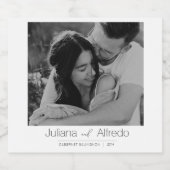 Personalized Champagne Bottle Label Schaumweinetikett (Einzelnes Label)