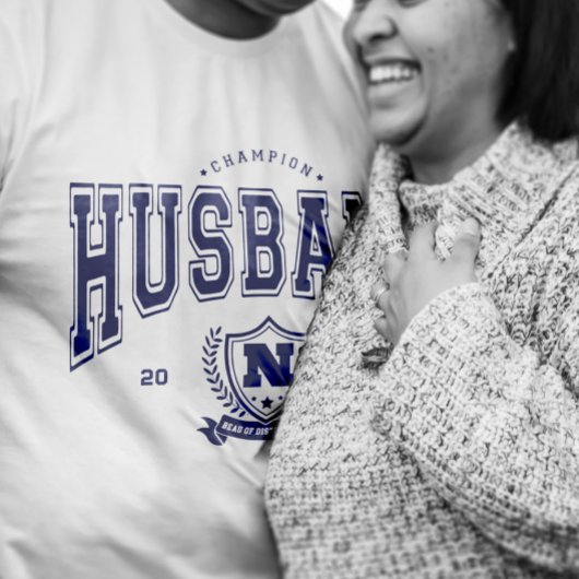 Personalized Champion Husband Funny Men's Gift T-Shirt