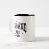 Personalized Champion Husband Funny Men's Gift Zweifarbige Tasse (Vorderseite Links)