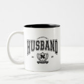 Personalized Champion Husband Funny Men's Gift Zweifarbige Tasse (Links)