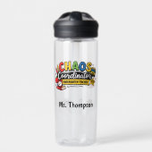 Personalized Chaos  Coordinator Teacher  Trinkflasche (Vorderseite)