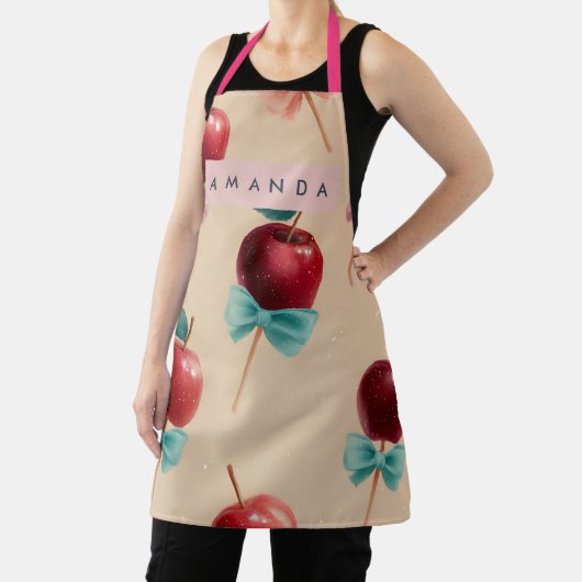Personalized Charming Candy Apple Pattern Apron Schürze (InSitu)