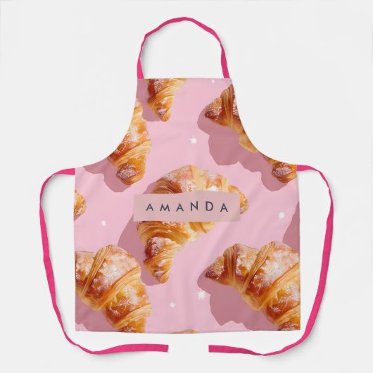 Personalized Charming Croissant Delight Schürze (Vorderseite)