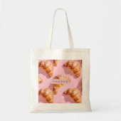 Personalized Charming Croissant Delight Tragetasche (Vorne)