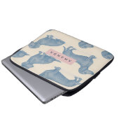 Personalized Charming Elegant Dachshund Pattern Laptopschutzhülle (Vorne Knopf)
