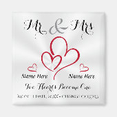 Personalized Cheap Wedding Favors for Guests Magnet (Vorne)