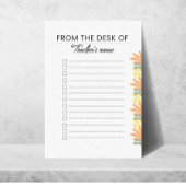 Personalized Checklist Note Pad  Post-it Klebezettel