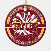 Personalized Cheer Squad High School Keramik Ornament (Vorne)