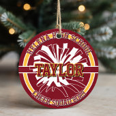 Personalized Cheer Squad High School Keramik Ornament