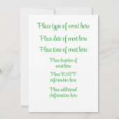 Personalized Cheerful Yellow Lemons Any Occasion (Rückseite)