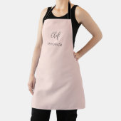 Personalized Chef Apron | Minimal Blush Pink Apron Schürze (InSitu)