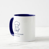 Personalized Chef Mug – Custom Name Kitchen Gift Tasse (Vorderseite Links)