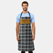 Personalized Chef Plaid Apron with Custom Name  Schürze (Getragen)