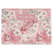 Personalized cherry blossoms große geschenktüte (Vorderseite)