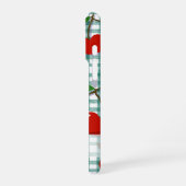 Personalized Cherry on Green Gingham Phone Case –  iPhone Hülle (Linke Seite)