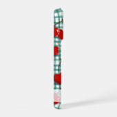 Personalized Cherry on Green Gingham Phone Case –  iPhone Hülle (Rechte Seite)