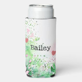 Personalized Chibi Toad in Pink and Green Selters Dosenkühler (Seltzer Rückseite)