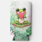 Personalized Chibi Toad in Pink and Green Selters Dosenkühler (Vorderseite)