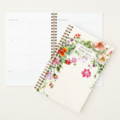 Personalized Chic Elegant Wildflower Planner Planer (Anzeige)