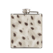 Personalized Chic Neutral Leopard Animal Print Flachmann (Rückseite)