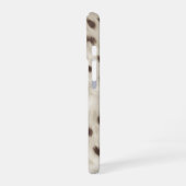 Personalized Chic Neutral Leopard Animal Print iPhone 16 Hülle (Linke Seite)