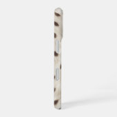 Personalized Chic Neutral Leopard Animal Print iPhone 16 Hülle (Rechte Seite)