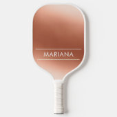Personalized Chic Rose Gold Pickleball Paddle (Vorderseite)