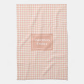 Personalized Chic Towel Pastel Coral Kitchen Decor Geschirrtuch (Vertikal)