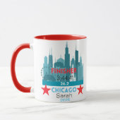 Personalized Chicago Marathon 2025 Gift For Runner Tasse (Links)
