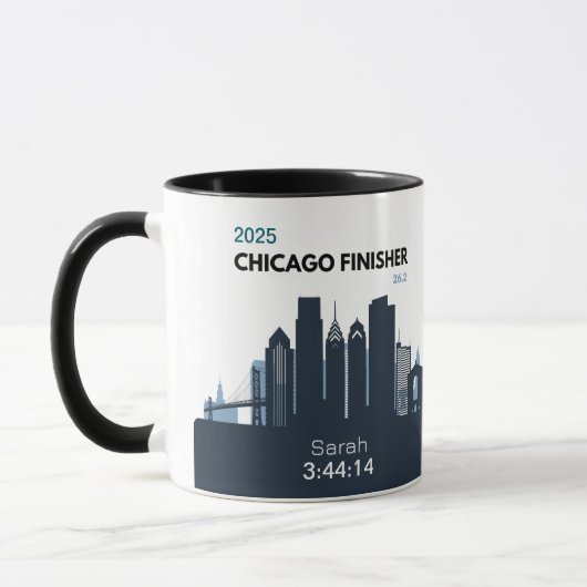 Personalized Chicago Marathon Gift For Marathoner Tasse (Links)