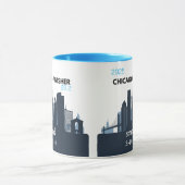 Personalized Chicago Marathon Gift For Marathoner Tasse (Zentrum)