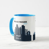 Personalized Chicago Marathon Gift For Marathoner Tasse (Vorderseite Links)