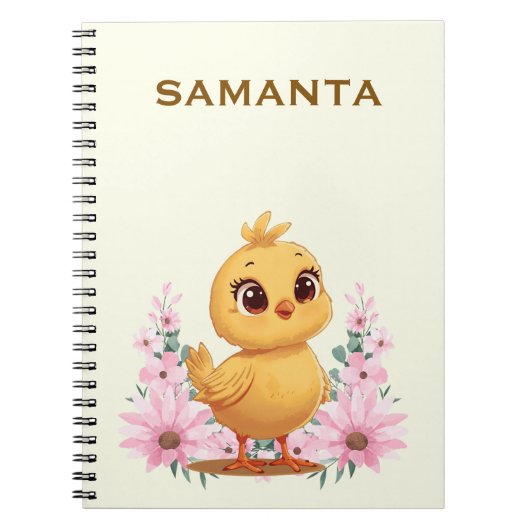 Personalized Chick Notebook Notizblock (Vorderseite)