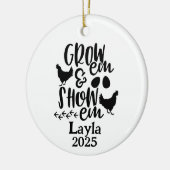 Personalized Chicken 4H Farm Ornament (Links)