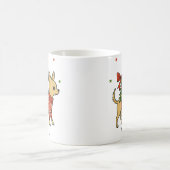 Personalized Chihuahua Christmas Tree Dog Kaffeetasse (Mittel)
