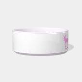 Personalized Chihuahua Pet Bowl Pink Silhouette Napf (Links)