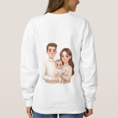 Personalized Child’s First Christmas Hoodie – Men’ (Rückseite)