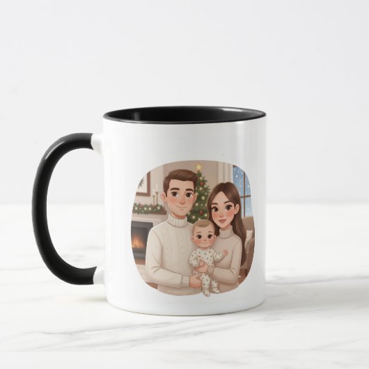 Personalized Child’s First Christmas Mug Tasse (Links)