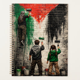 Personalized Children of Gaza Painting PS Flag  Planer