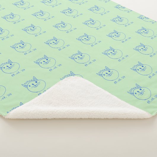 Personalized children's blanket, custom blanket sherpadecke (3/4)